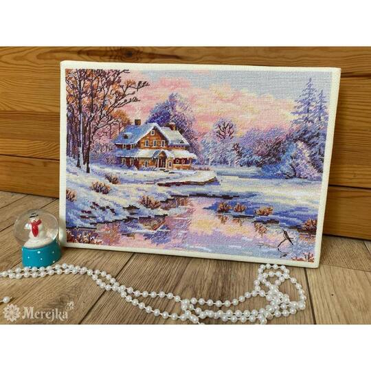 Merejka The First Snow Counted Cross Stitch Kit